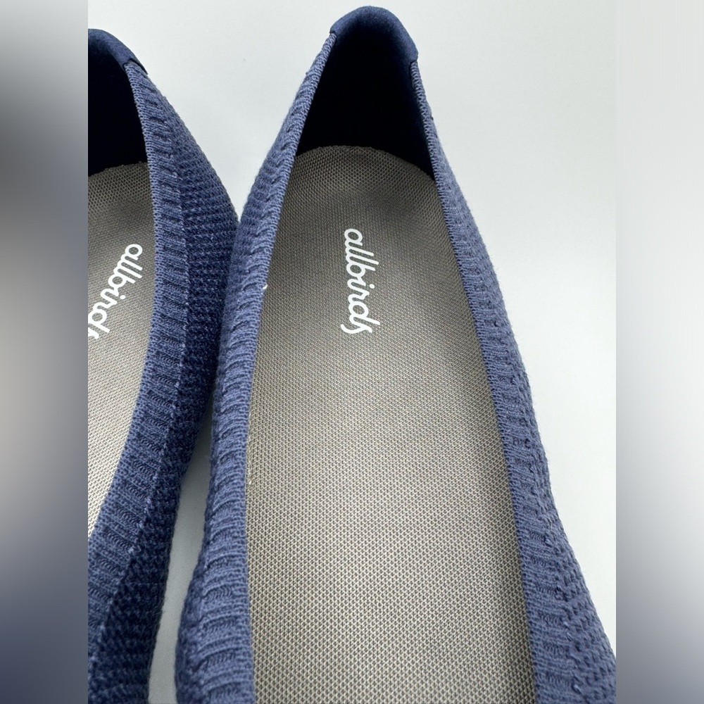 Allbirds Blue Tree Breezer Point Ballet Flats, Hazy Indigo Blue, Size 9 - Picture 8 of 8
